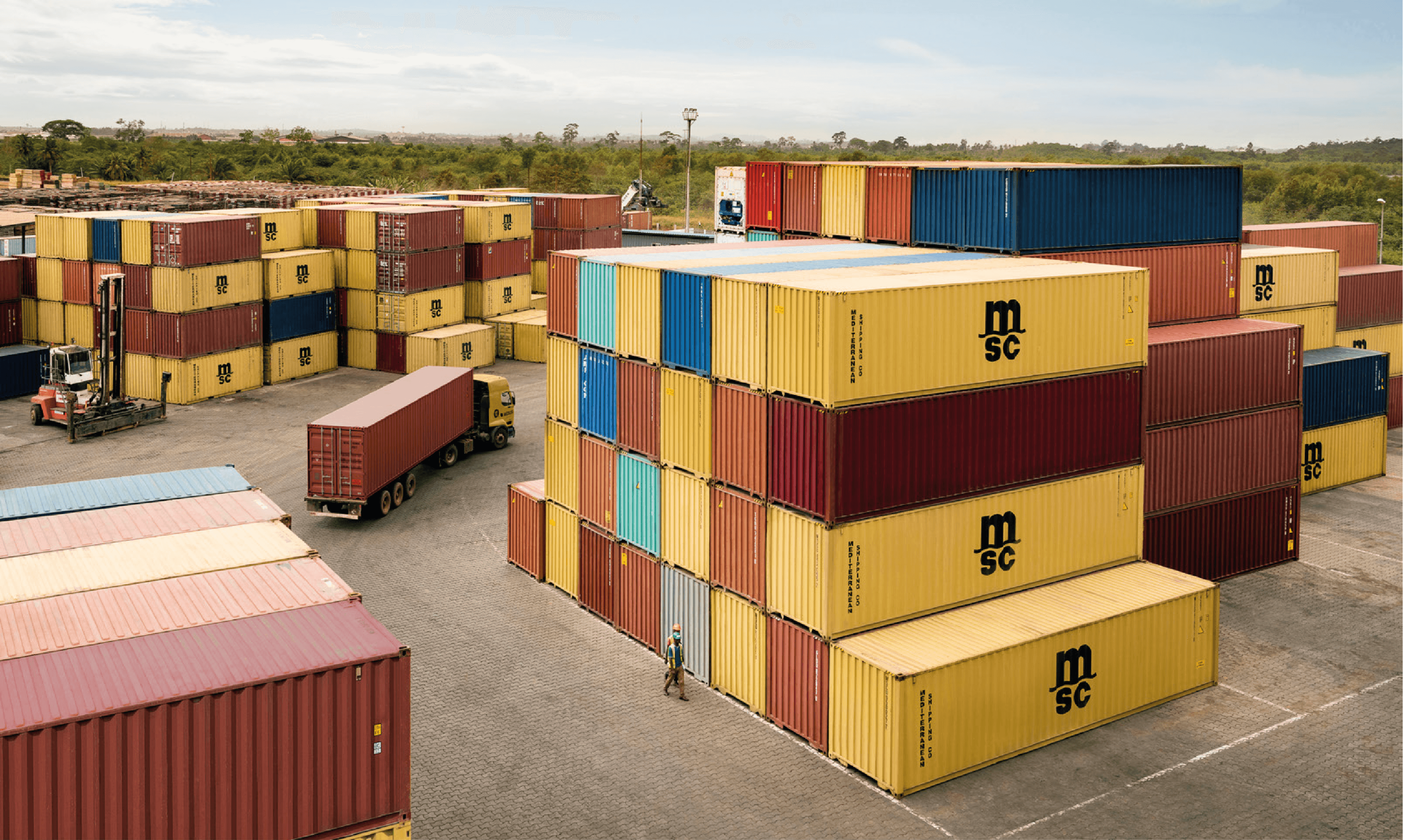 Dépôt de  Conteneurs